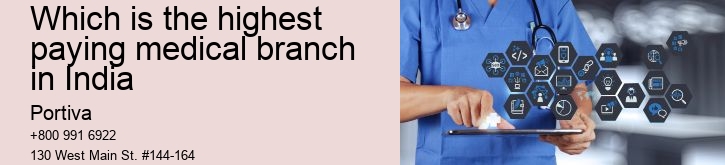 Which is the highest paying medical branch in India